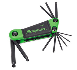 Juego de llaves hexagonales de bola plegables TORX® de 11 piezas (T8-T50)