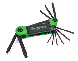 Juego de llaves plegables a prueba de manipulaciones TORX® de 11 piezas (TR8-TR50)