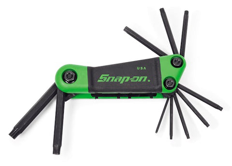 Juego de llaves hexagonales plegables TORX Plus® de 10 piezas (IP8-IP50)