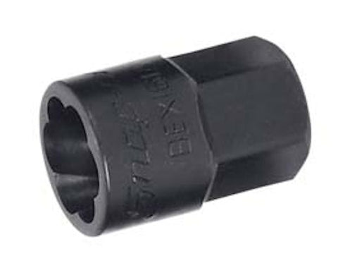 Extractor de sujetadores de cabeza hexagonal de 1/2" con accionamiento de 3/8"