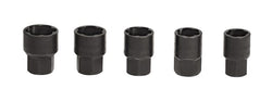 Juego de extractores de sujetadores de cabeza hexagonal con accionamiento de 5 piezas de 1/2" (3/4–1")