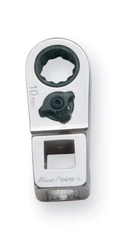 Llave de pata de gallo con trinquete de 10 mm, métrica, de 12 puntas y accionamiento de 3/8" (Blue-Point®)