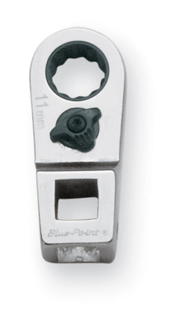 Llave de pata de gallo con trinquete de 11 mm, métrica, de 12 puntas y accionamiento de 3/8" (Blue-Point®)