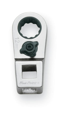 Llave de pata de gallo con trinquete de 12 mm, métrica, de 12 puntas y accionamiento de 3/8" (Blue-Point®)
