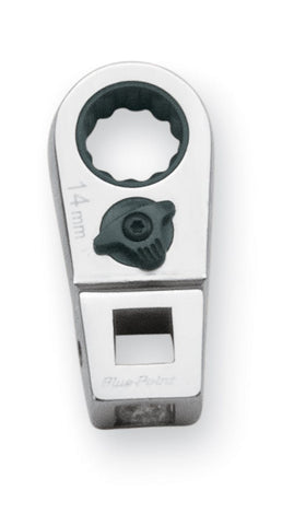 Llave de pata de gallo con trinquete de 14 mm, métrica, de 12 puntas y accionamiento de 3/8" (Blue-Point®)