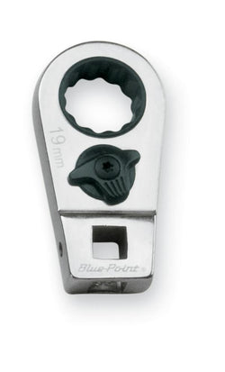 Llave de pata de gallo con trinquete de 19 mm, métrica, de 12 puntas y accionamiento de 3/8" (Blue-Point®)