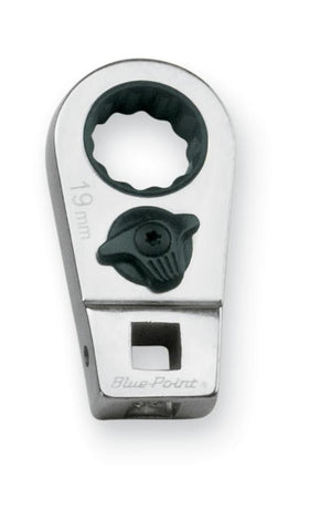Llave de pata de gallo con trinquete de 19 mm, métrica, de 12 puntas y accionamiento de 3/8" (Blue-Point®)