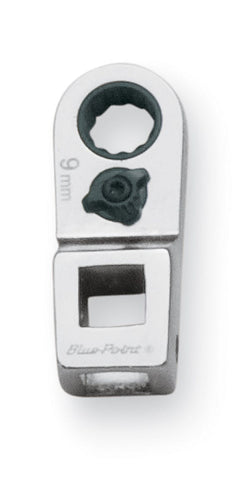Llave de pata de gallo con trinquete de 9 mm, métrica, de 12 puntas y accionamiento de 3/8" (Blue-Point®)