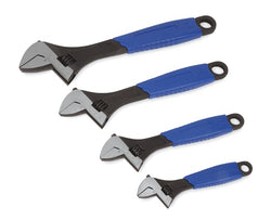 Juego de 4 llaves ajustables de agarre suave (6–12") (Blue-Point®)
