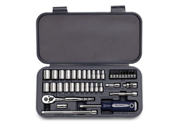 Juego de servicios generales con cuadro de 38 piezas con cuadro de 1/4" (Blue-Point®)