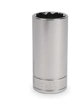 Dado métrico de 12 puntas y profundidad de 22 mm con cuadro de 3/8" (Blue-Point®)