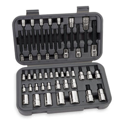 Juego de llaves de vaso TORX® con accionamiento combinado y puntas TORX® de 43 piezas (Blue-Point®)
