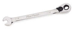 Llave de boca/caja de trinquete acodada de 15° SAE de 12 puntas y 1/4" (Blue-Point®)