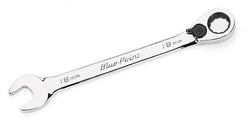Llave combinada con trinquete acodada de 15°, métrica, de 12 puntas y 18 mm (Blue-Point®)