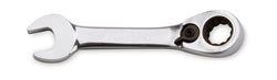 Llave combinada de trinquete corta, 12 mm, 12 puntas, métrica, acodada 15° (Blue-Point®)