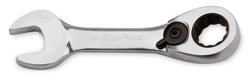 Llave combinada de trinquete corta, 16 mm, 12 puntas, métrica, acodada 15° (Blue-Point®)