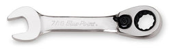 Llave de boca/caja de trinquete corta con compensación de 15° SAE de 7/16" y 12 puntos (Blue-Point®)