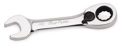Llave de boca/caja de trinquete corta con compensación de 15° SAE de 1/2" y 12 puntos (Blue-Point®)