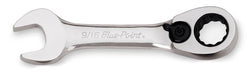 Llave de boca/caja de trinquete corta con compensación de 15° SAE de 9/16" y 12 puntos (Blue-Point®)