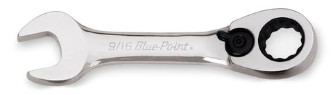 Llave de boca/caja de trinquete corta con compensación de 15° SAE de 9/16" y 12 puntos (Blue-Point®)