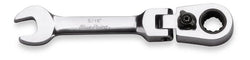 Llave combinada de trinquete con cabeza flexible y caja con compensación de 15°, SAE enana, de 5/16" y 12 puntas (Blue-Point®)
