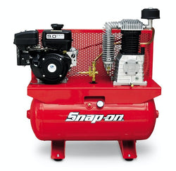 Compresor de aire horizontal con motor de gasolina de 30 galones y 9 HP