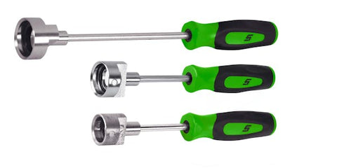 Juego de herramientas de resorte de retención de freno magnético de 3 piezas (verde)