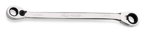 Llave de caja de trinquete reversible con desplazamiento de 25°, métrica, de 12 puntas y 12-13 mm (Blue-Point®)