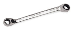 Llave de caja de trinquete reversible con desplazamiento de 25°, métrica, de 12 puntas, de 16-17 mm (Blue-Point®)