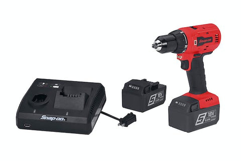 Kit de taladro inalámbrico MonsterLithium de 18 V y 1/2" (rojo)