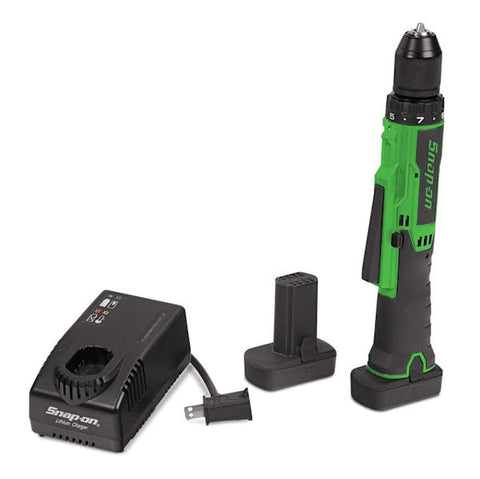 Kit de taladro en línea inalámbrico de microlitio de 14,4 V y 3/8" (verde)