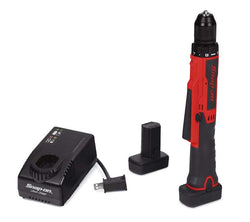 Kit de taladro en línea inalámbrico de microlitio de 14,4 V y 3/8" (rojo)