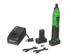 Kit de amoladora troqueladora en línea inalámbrica de microlitio de 14,4 V (verde)