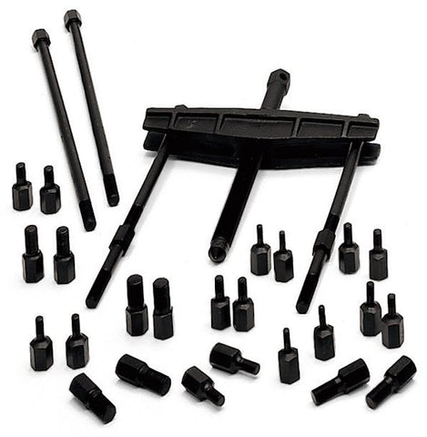 Juego completo de extractores de orificios roscados manuales tipo barra