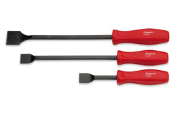 Juego de raspadores de carbón rígido de 3 piezas (rojo)