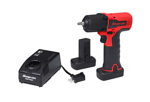 Kit de llave de impacto inalámbrica de microlitio con accionamiento de 14,4 V y 1/4" (rojo)