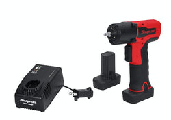 Kit de llave de impacto inalámbrica de microlitio con accionamiento de 14,4 V y 1/4" (rojo)