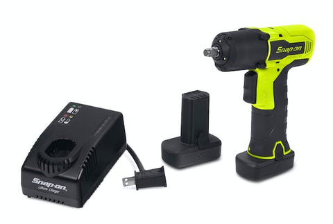 Kit de llave de impacto inalámbrica de microlitio con accionamiento de 14,4 V y 3/8" (alta visibilidad)