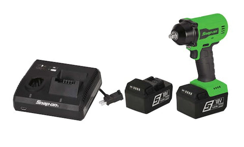 Kit de llave de impacto inalámbrica MonsterLithium con accionamiento de 18 V y 3/8" (verde)