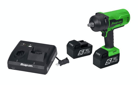 Kit de llave de impacto inalámbrica MonsterLithium con accionamiento de 18 V y 1/2" (verde)