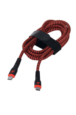 Juego de cables USB Conexión C-a-C (rojo)