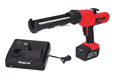 Kit de pistola para calafatear inalámbrica MonsterLithium de 18 V (una batería/cargador) (rojo)