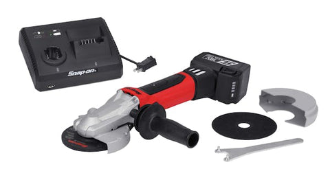 Kit de herramientas de corte/amoladora angular inalámbrica MonsterLithium de 18 V (una batería/cargador) (rojo)