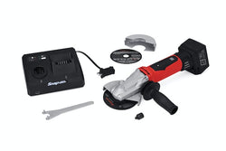 Kit de herramientas de corte/amoladora angular inalámbrica MonsterLithium de 18 V con interruptor de seguridad (una batería/cargador) (rojo)