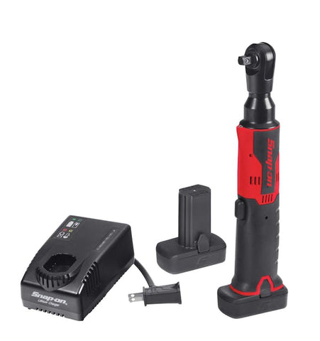 Kit de trinquete inalámbrico de microlitio con accionamiento de 14,4 V y 3/8" (rojo)