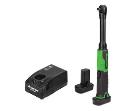 Kit de trinquete inalámbrico de cuello largo de microlitio con accionamiento de 14,4 V y 3/8" (verde)