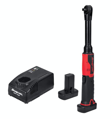 Kit de trinquete inalámbrico de cuello largo de microlitio con accionamiento de 14,4 V y 3/8" (rojo)