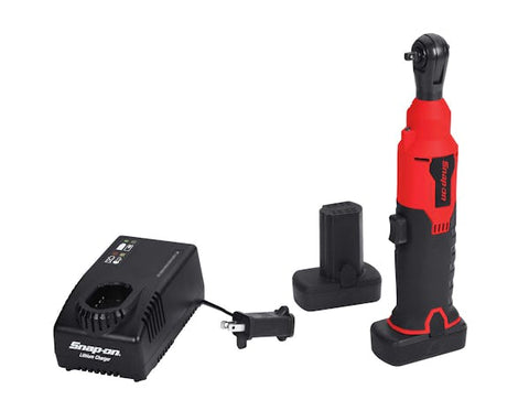 Kit de trinquete inalámbrico de microlitio con accionamiento de 14,4 V y 1/4" (rojo)