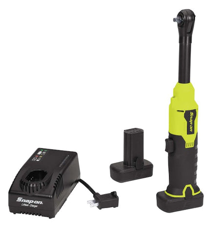 Kit de trinquete de cuello largo inalámbrico de microlitio con accionamiento de 14,4 V y 1/4" (alta visibilidad)