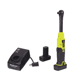 Kit de trinquete inalámbrico de cuello largo y microlitio con accionamiento hexagonal de 14,4 V y 1/4" (alta visibilidad)